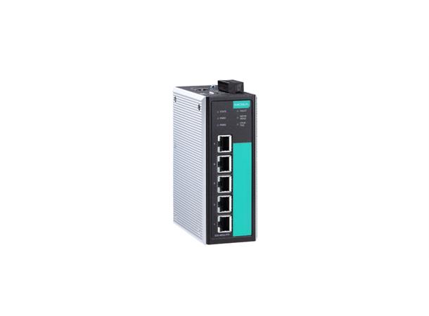 Moxa EDS-405A-PTP-T, wide temp 5-port IEEE 1588v2 PTP managed 